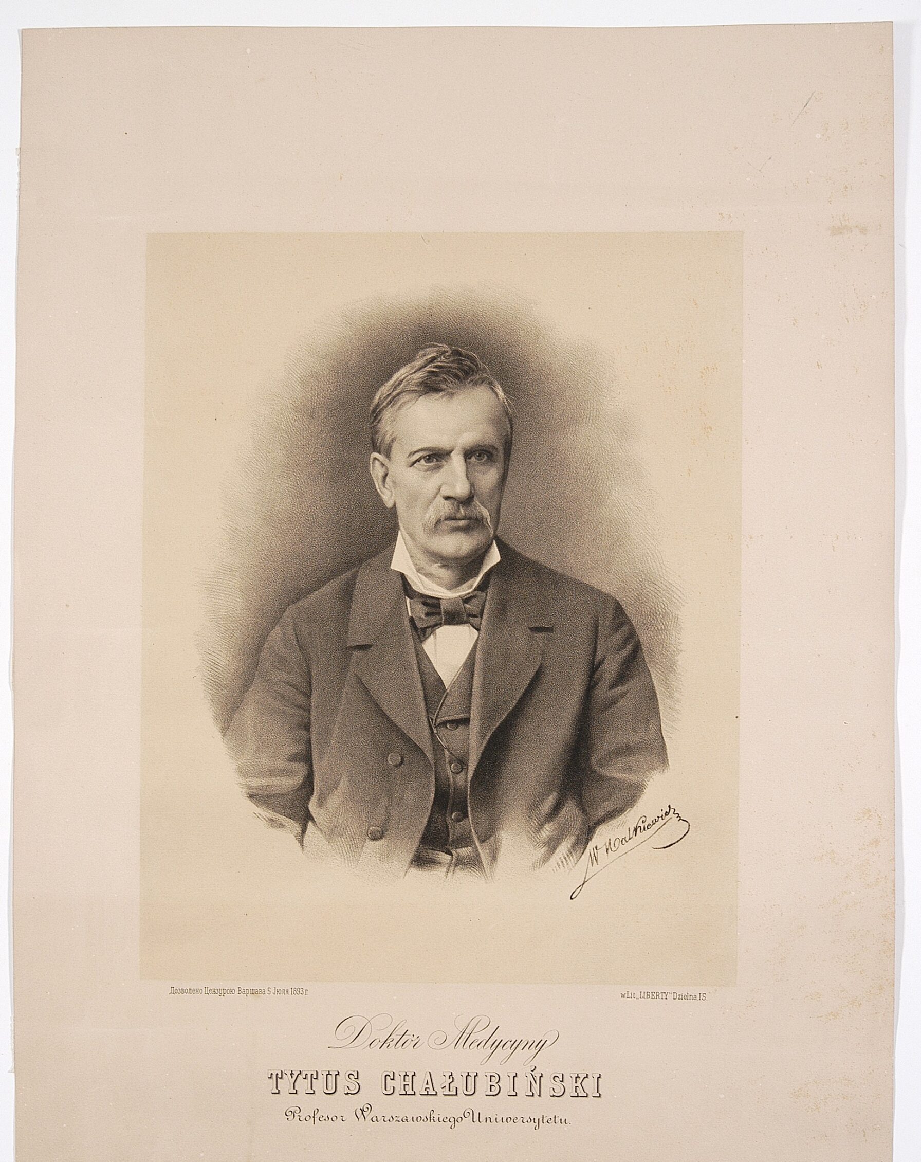 Tytus Chałubiński na portrecie z 1893 roku
