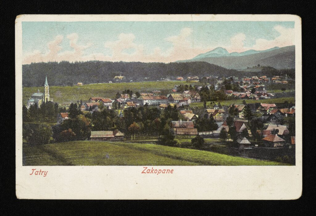 Zakopane i Tatry na pocztówce z 1908 roku