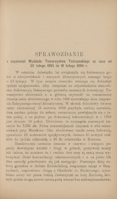 Strona sprawozdania Towarzystwa Tatrzańskiego za lata 1893–1894